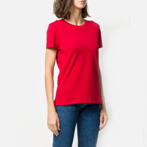 Tommy Hilfiger dámské červené tričko - M (XBE)
